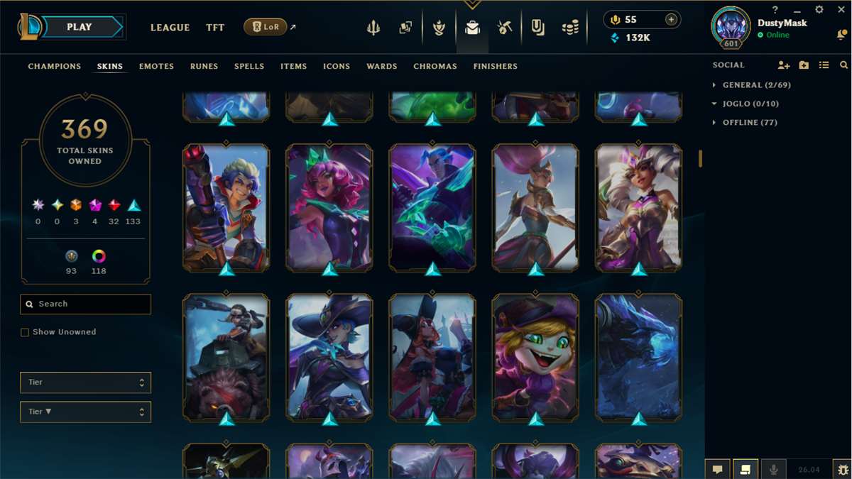 Penjualan akun permainan League of Legends